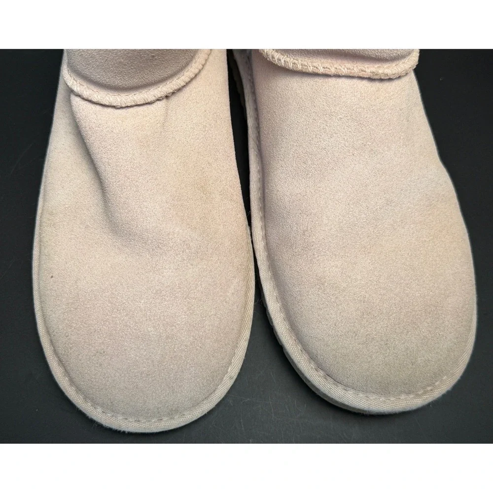 Koolaburra by UGG: Victoria Mini Pink Suede Faux Fur Boots, 1114851 Womens 8